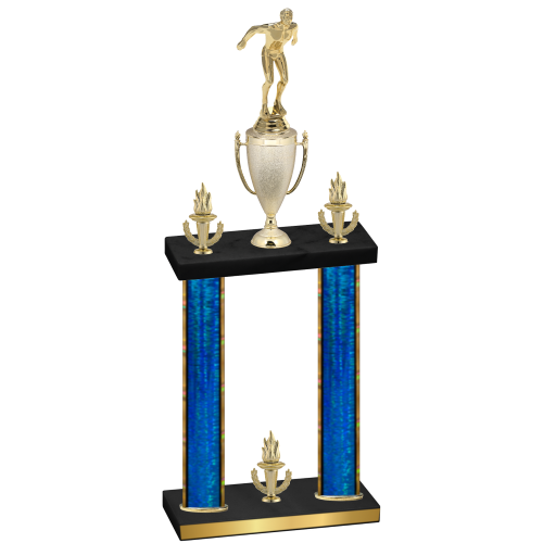 Double Blue Glacier Victory Swimming Trophy
