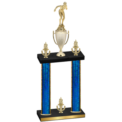 Double Blue Glacier Victory Tennis Trophy