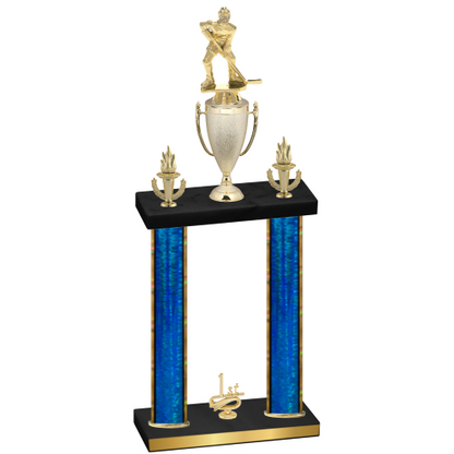 Double Blue Glacier First Place Hockey Trophy