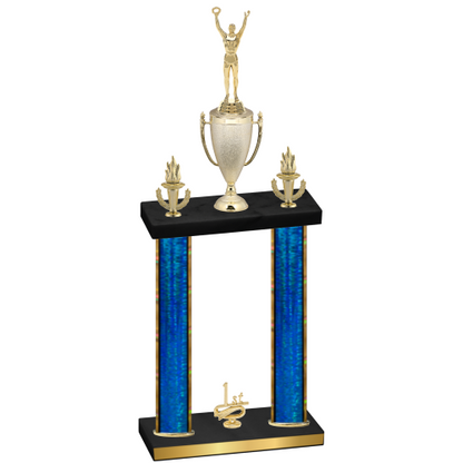 Double Blue Glacier First Place Victory Trophy