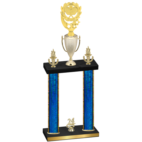 Double Blue Glacier Year Pickleball Trophy