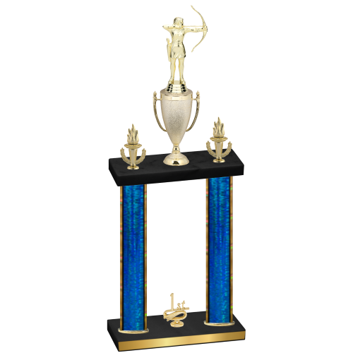 Double Blue Glacier First Place Archery Trophy