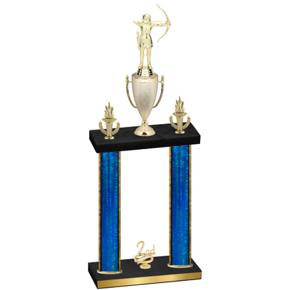Double Blue Glacier Second Place Archery Trophy