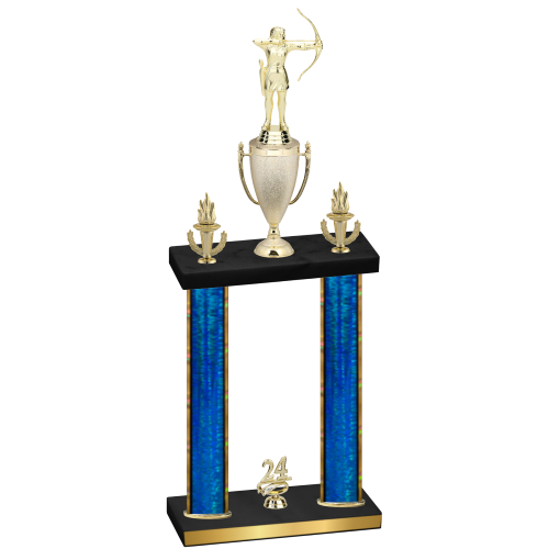 Double Blue Glacier Year Archery Trophy