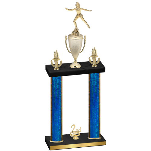 Double Blue Glacier Second Place Skater Trophy