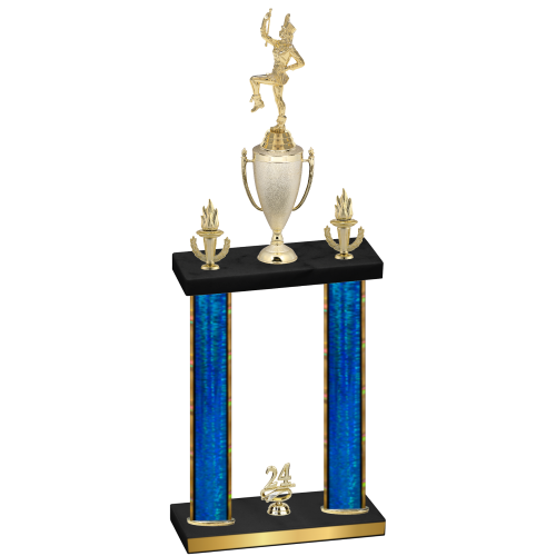 Double Blue Glacier Year Majorette Trophy