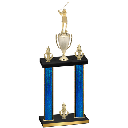 Double Blue Glacier Victory Golf Trophy