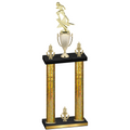 Double Gold Glacier Victory Football Trophy