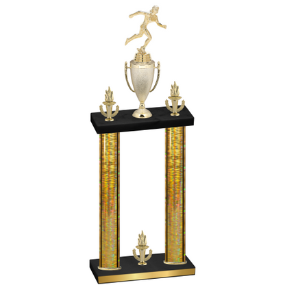 Double Gold Glacier Victory Running Trophy