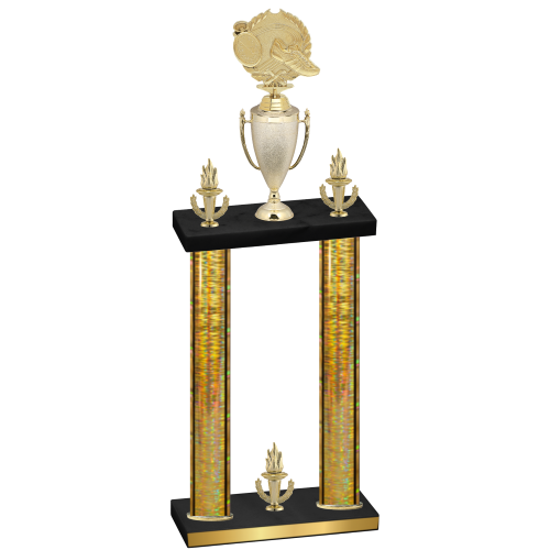 Double Gold Glacier Victory Running Trophy