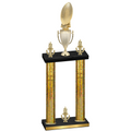 Double Gold Glacier Victory Football Trophy