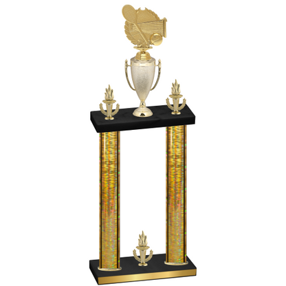 Double Gold Glacier Victory Tennis Trophy