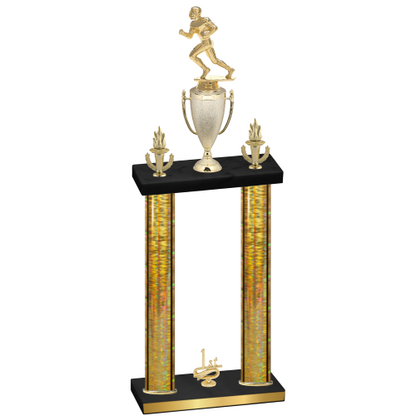 Double Gold Glacier First Place Football Trophy