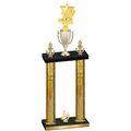 Double Gold Glacier Fourth Place Pickleball Trophy