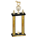 Double Gold Glacier Third Place Horses Trophy