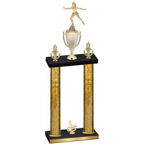 Double Gold Glacier Third Place Skater Trophy