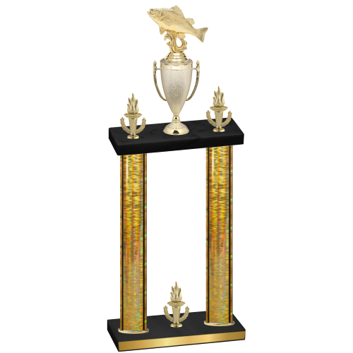 Double Gold Glacier Victory Fishing Trophy