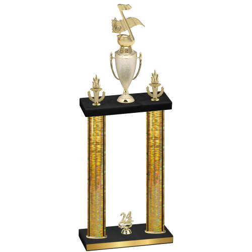 Double Gold Glacier Year Music Trophy