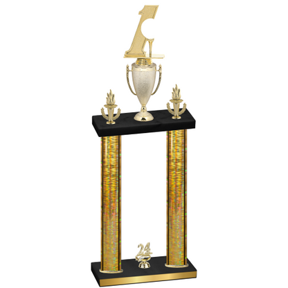 Double Gold Glacier Year Golf Trophy