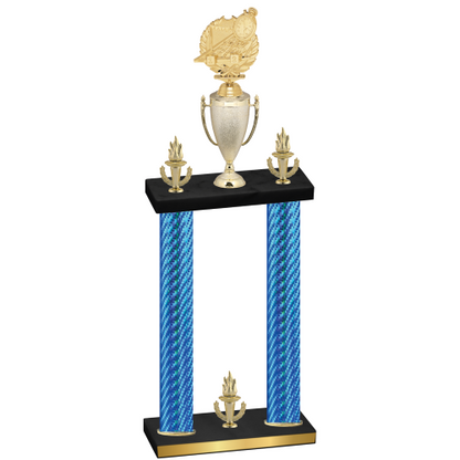 Double Blue Carbon Fiber Victory Swimming Trophy