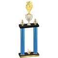 Double Blue Carbon Fiber Third Place Pickleball Trophy