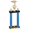 Double Blue Carbon Fiber First Place Cars Trophy