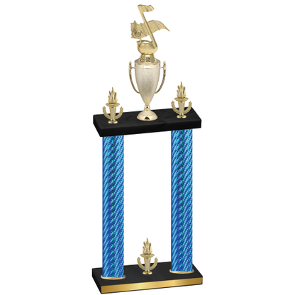 Double Blue Carbon Fiber Victory Music Trophy