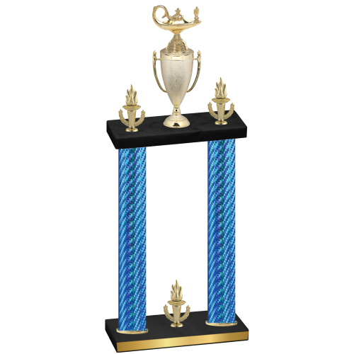 Double Blue Carbon Fiber Victory Academics Trophy