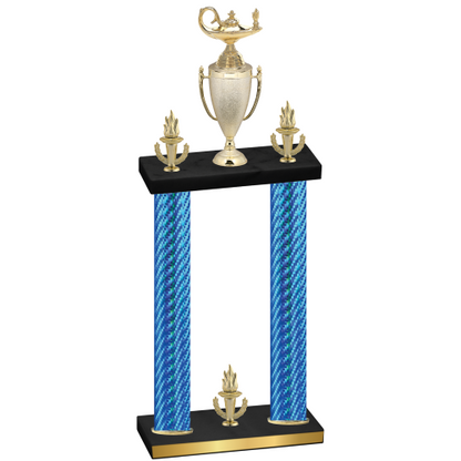 Double Blue Carbon Fiber Victory Academics Trophy