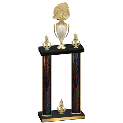 Double Black Glacier Victory Soccer Trophy