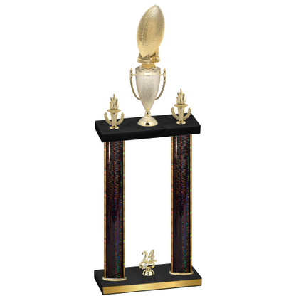 Double Black Glacier Year Football Trophy