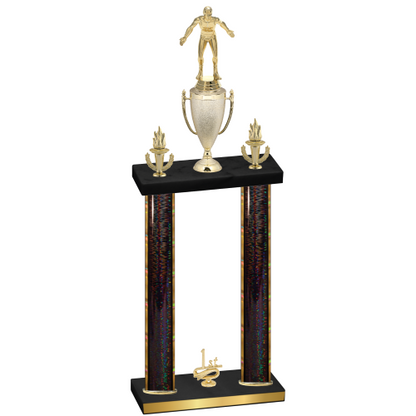 Double Black Glacier First Place Wrestling Trophy