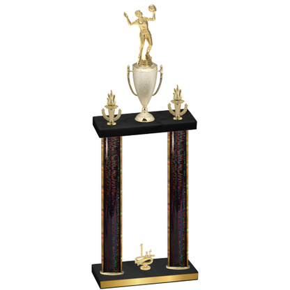 Double Black Glacier First Place Volleyball Trophy