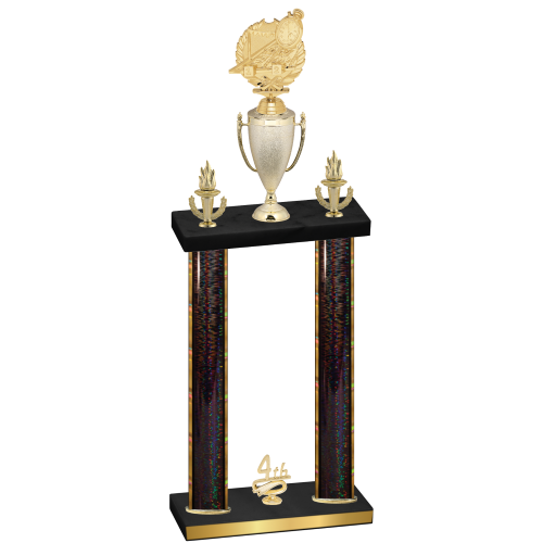 Double Black Glacier Fourth Place Swimming Trophy