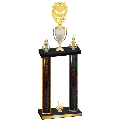 Double Black Glacier First Place Pickleball Trophy