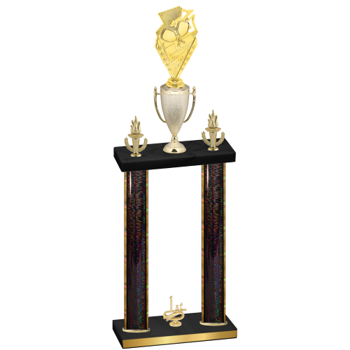 Double Black Glacier First Place Pickleball Trophy