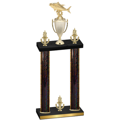 Double Black Glacier Victory Fishing Trophy