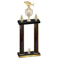 Double Black Glacier Year Fishing Trophy