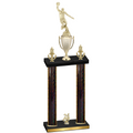 Double Black Glacier Year Basketball Trophy