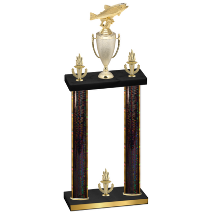 Double Black Glacier Victory Fishing Trophy