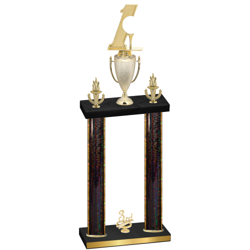 Double Black Glacier Third Place Golf Trophy