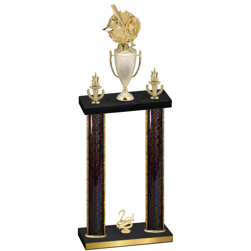 Double Black Glacier Second Place Baseball Trophy