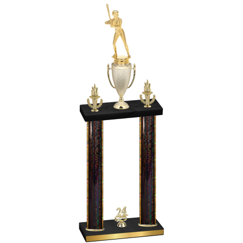 Double Black Glacier Year Softball Trophy