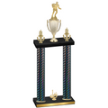 Double Black Carbon Fiber First Place Rugby Trophy