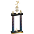 Double Black Carbon Fiber Second Place Running Trophy