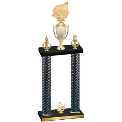 Double Black Carbon Fiber Second Place Swimming Trophy