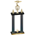 Double Black Carbon Fiber Fourth Place Cars Trophy
