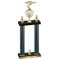 Double Black Carbon Fiber Year Cars Trophy