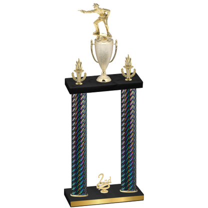 Double Black Carbon Fiber Second Place Shooter Trophy