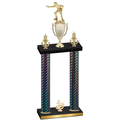 Double Black Carbon Fiber Fourth Place Shooter Trophy